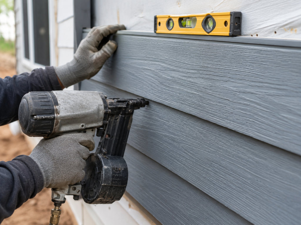 Siding Installation Closeup X